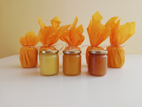 Miel de tilleul, miel de coriandre, miel de tournesol