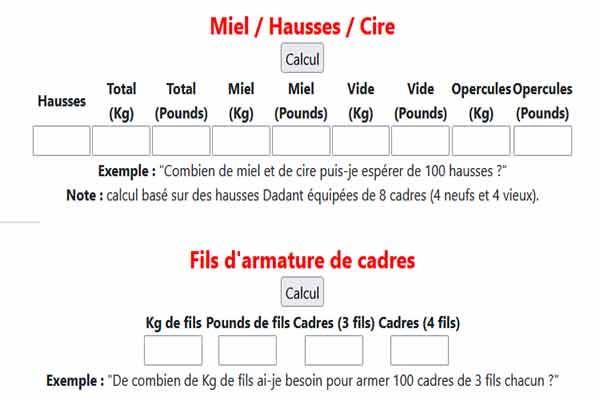 Aide à certains calculs